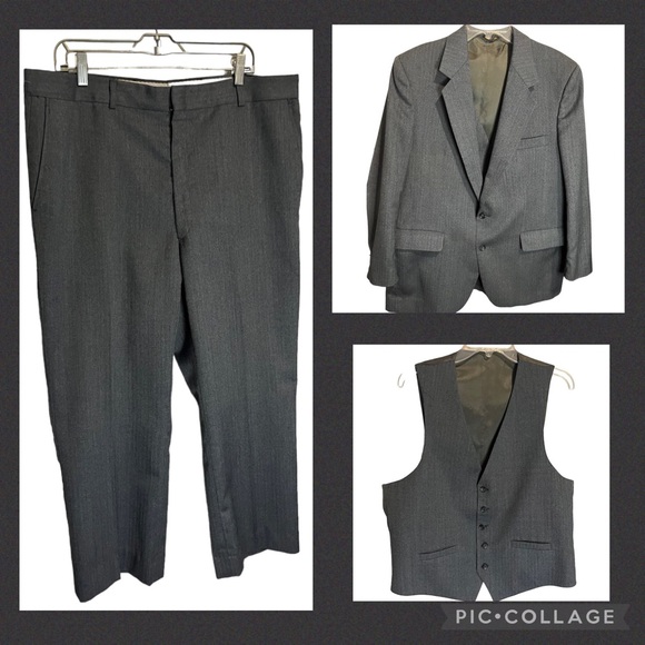 VTG John Weitz By Palm Beach 3-Piece Suit - Picture 16 of 16